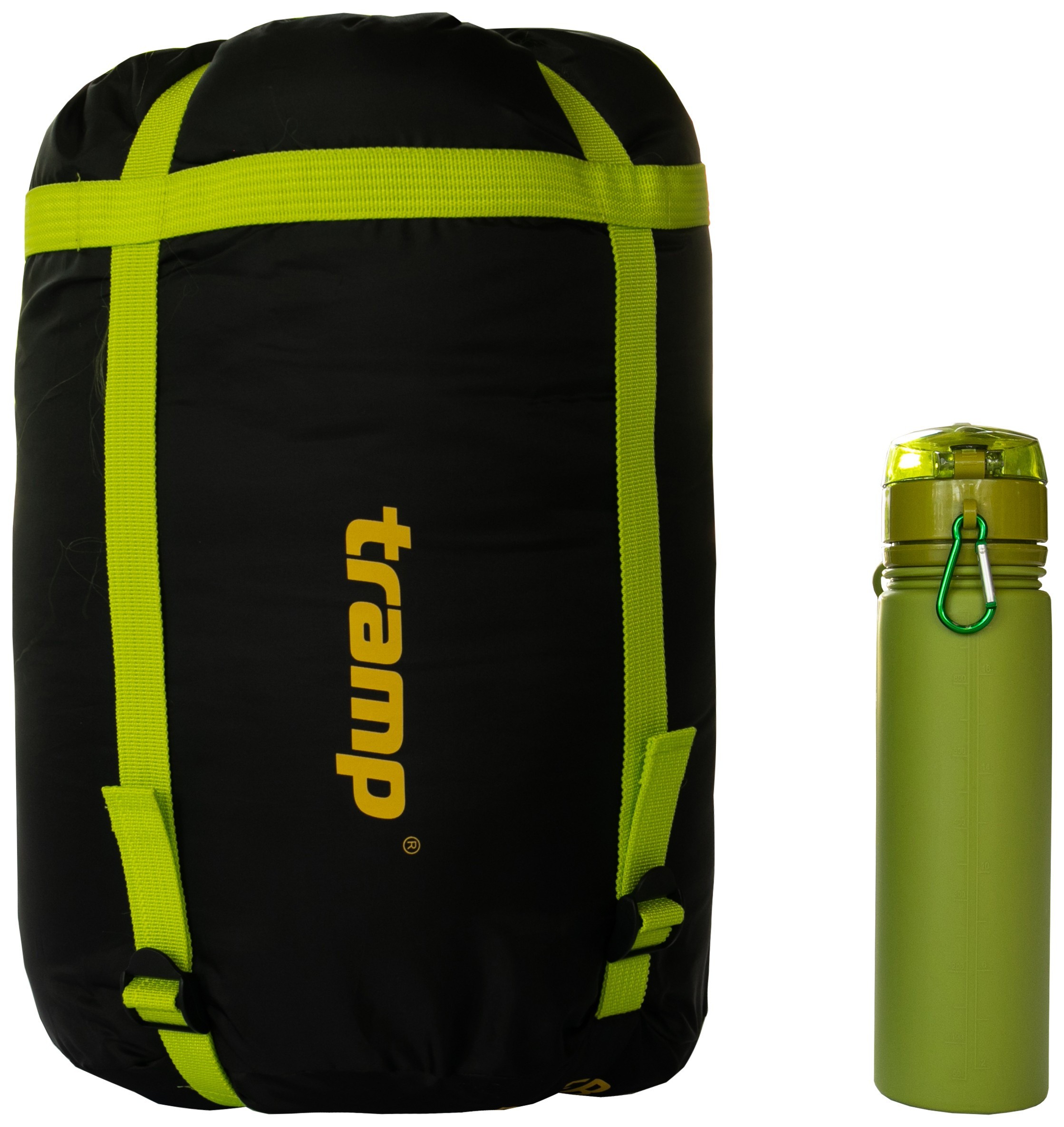 Спальный мешок Tramp Rover Compact кокон левый olive/grey 185/80-55 UTRS-052С, 