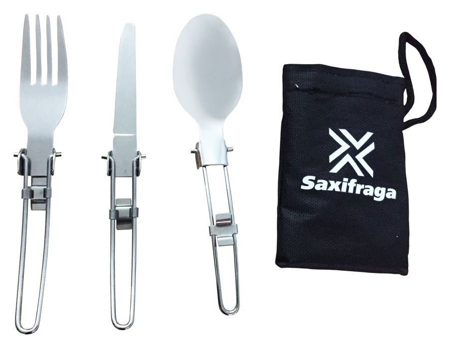 Прилади столові для туризму комплект Saxifraga TOURIST Grey (SCF17U1L), RCH_14547