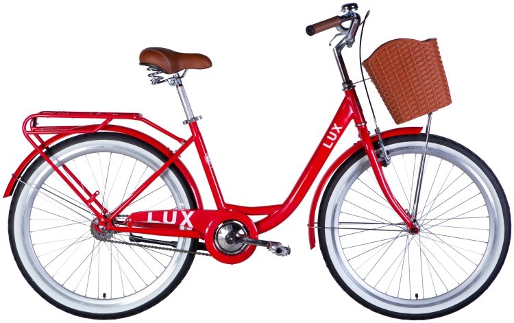 Велосипед ST 26" Dorozhnik LUX Velosteel рама-17" красный 2025, OPS-D-26-329