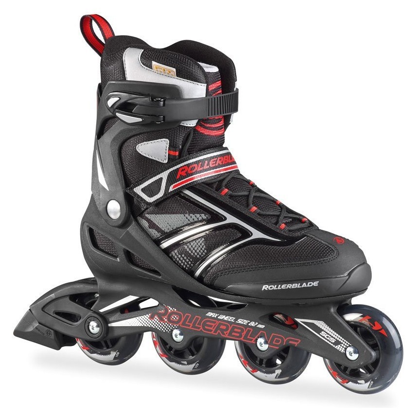 Роликові коньки для дорослих Rollerblade ZETRABLADE M 41 (8.5US) 265мм Black/red (07503200 741), RCH_11110