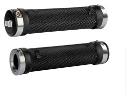 Гріпси ODI Ruffian MTB Lock-On Bonus Pack чорні з сріблястими замками