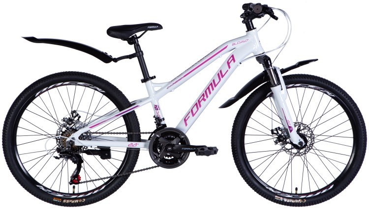 Велосипед AL 24" Formula BLACKWOOD 1.0 DD FR рама-12,5" біло-рожевий 2025, OPS-FR-24-425