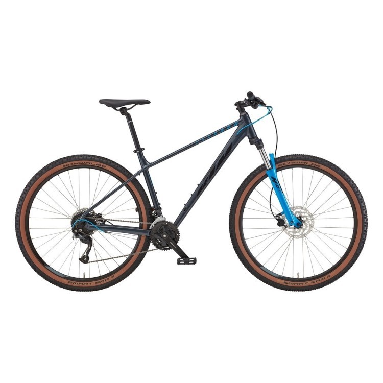 Велосипед KTM CHICAGO 291 29 " рама M / 43, сірий (чорно-блакитний), 2022, 22809103