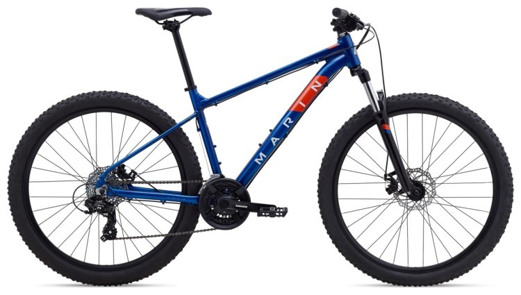 Велосипед 29" Marin BOLINAS RIDGE 1 рама - L 2024 Gloss Blue/Off-White/Roarange, SKD-13-09