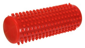 Массажный цилиндр EasyFit Spindle с шипами красный
