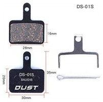 Колодки гальмівні disc Напівметал DUST DS-01S Shimano M515/M446/Tektro Draco AM (брендоване пакування)