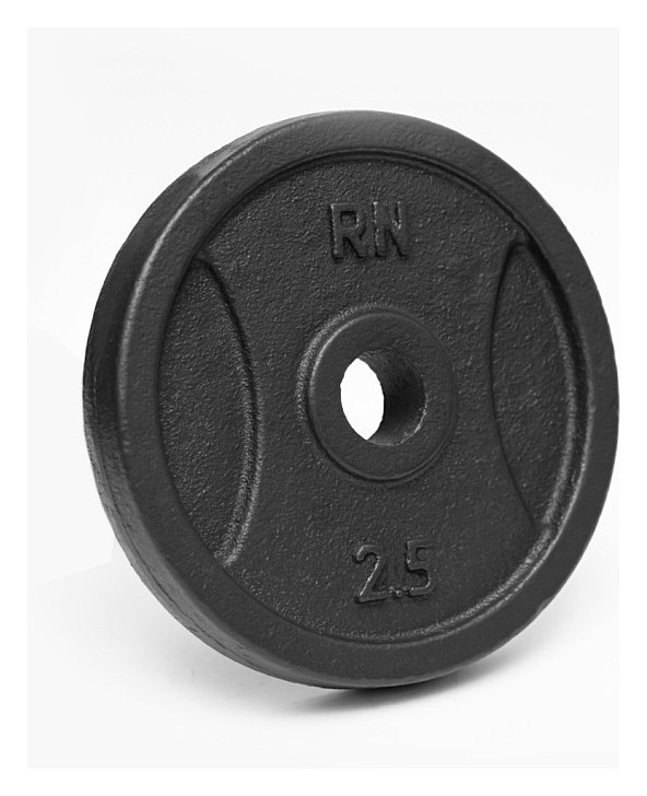 Металевий млинець (диск) RN-Sport 2,5 кг під гриф Ø25мм для гантелі (штанги), RNS_RN_quatro2,5