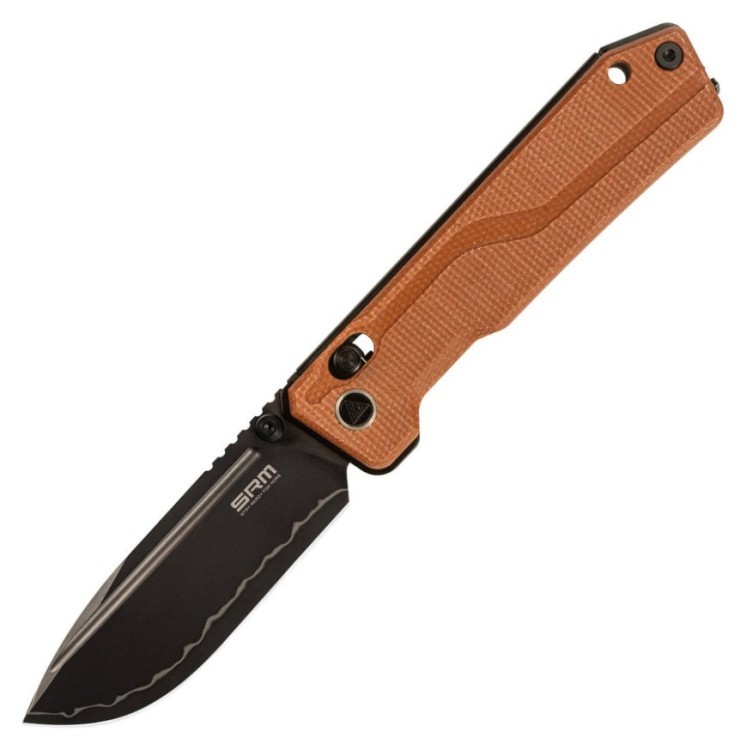 Нож складной SRM Rubik 7228B-MN2, коричневый, FNR_7228B-MN2