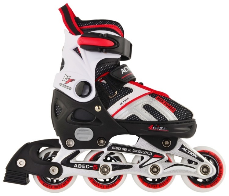 Роликовые коньки Action DANNY/Red/37-40 Роликовые коньки Action DANNY/Red/37-40, PW-126B-79/Red/37-40