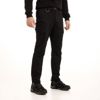 Зимові тактичні брюки чорні Pobedov trousers Tactical ЗИМА 3XL