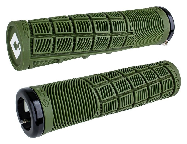 Грипсы ODI Reflex v2.1 Lock-On MTB Closed End 135mm Army Green, OBOD_D33RXAG-B