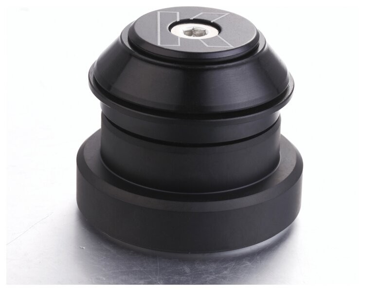 Рулевая колонка 1-1/8" п/интегр. Kenli KL-В240 на пром. подшипн.с переходником на 1,5" шток вилки (черный), HSE-126