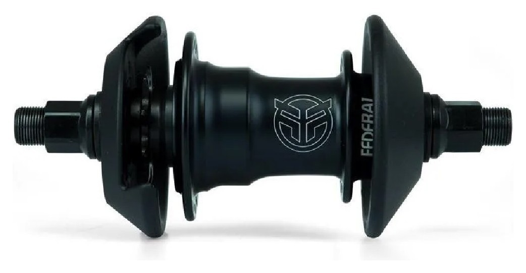 Втулка задня Federal LHD Motion з хабгардами - матова чорна 9 зубів на гайках, VELD_HUFE017-BK1-09T