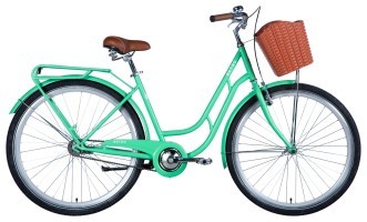 Велосипед уцінений ST 28" Dorozhnik RETRO BH рама-19" свiтло-зелений (матовий) 2024 крила, крило пер., крило зад., підніжка, дзвоник, корзина