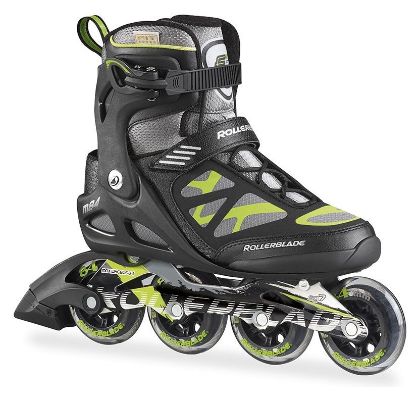 Роликові коньки для дорослих Rollerblade MACROBLADE 84 M 41 (8.5US) 265мм Black/green (07501400 T83), RCH_11072