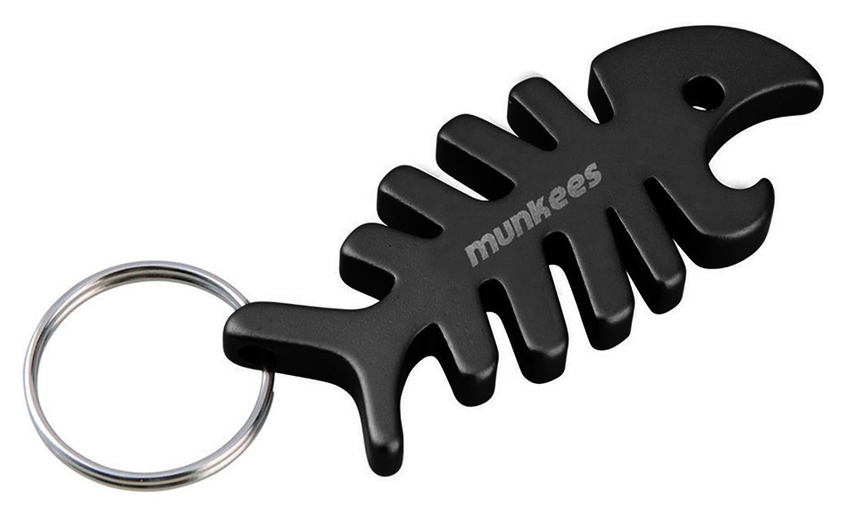 Munkees 3428 брелок-відкривачка Fish Bone black, 3428-BK