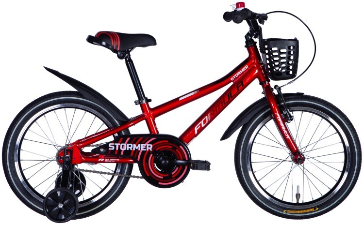 Велосипед AL 18" Formula STORMER BH рама-9" красный с черным и белым 2025, OPS-FRK-18-161