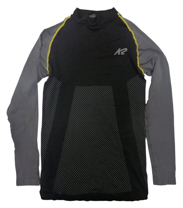 Термобілизна для дорослих: чоловіча кофта K2 ALL TERRAIN MEN SHIRT MAN M, L Black/grey (70056), RCH_12269