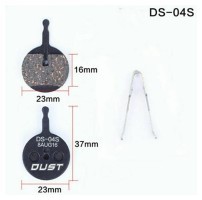 Колодки гальмівні disc Напівметал DUST DS-04S AVID BB5 AM (брендоване пакування)