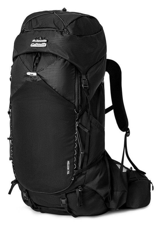 Рюкзак туристичний Naturehike Helium CNK2450XB014, 70 л, чорний, L, FNR_6975641883883
