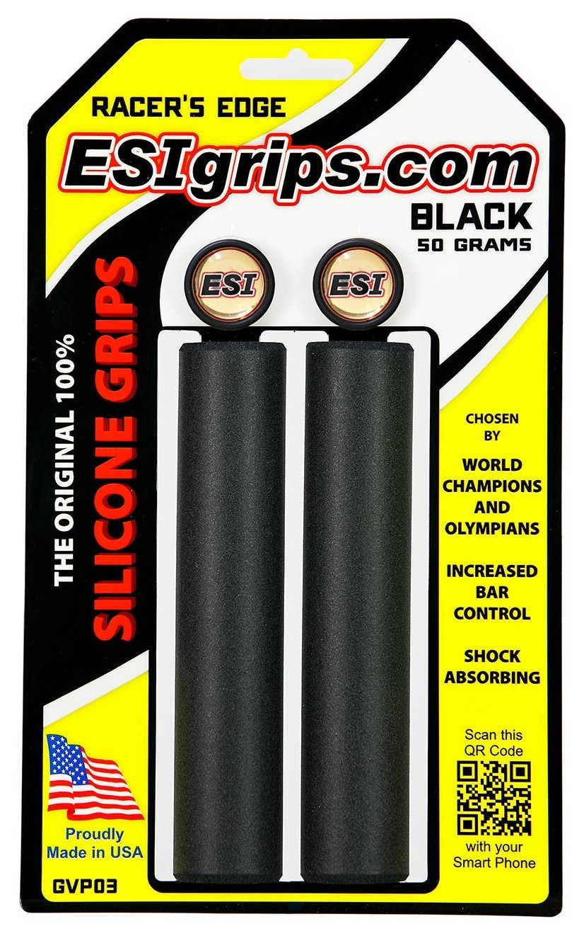 Грипсы ESI Racer's Edge Black (черные), OBOD_GVP03