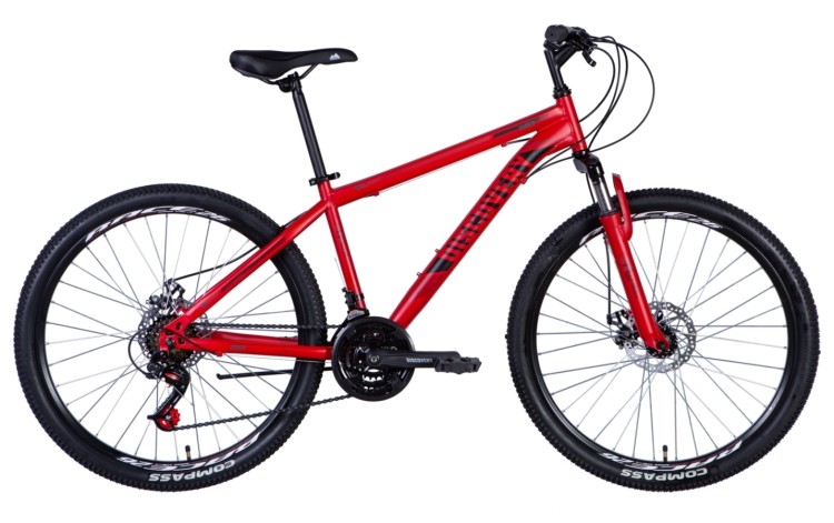 Велосипед ST 26" Discovery RIDER AM DD рама- " 2024 (красный (м)), OPS-DIS-26-604