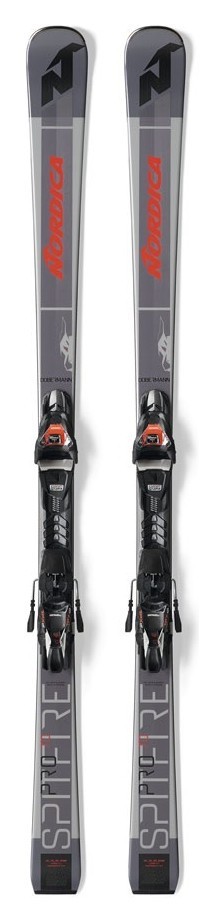 Ліжі гірські комплект Nordica DOB.SPITF.70 PRO FDT+TPX12 165см Grey/red/black (0A0242+0C8014NA002) O, RCH_21912