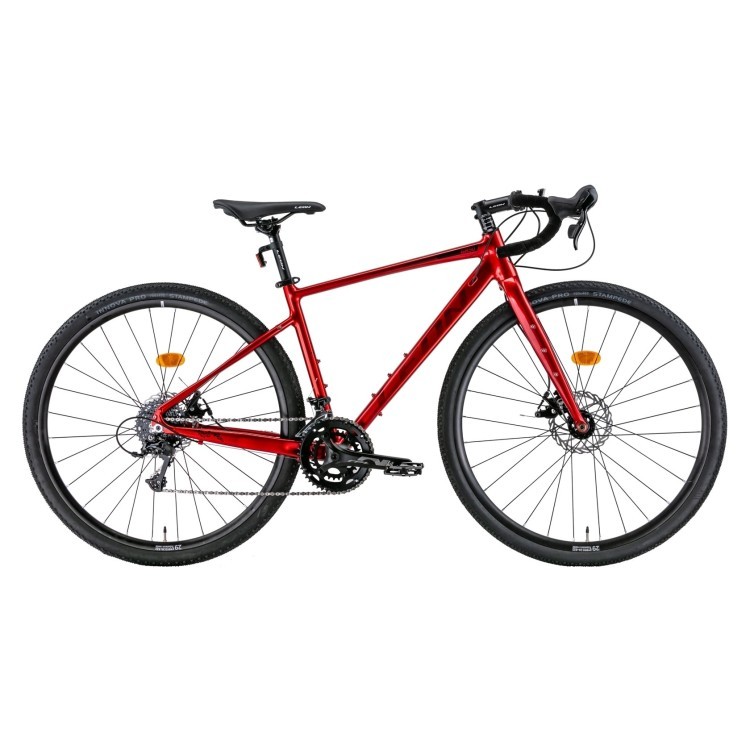 Велосипед 28" Leon GR-90 DD 2022 (червоний з чорним), OPS-LN-28-035