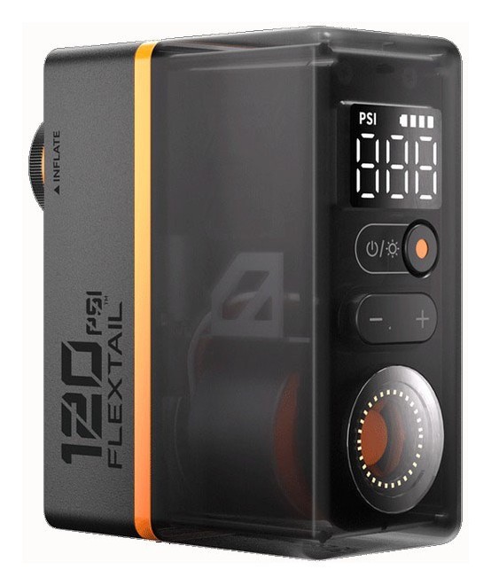 Велосипедний міні насос-задня фара Flextail Tiny Tire Pump ACS, чорний, FNR_6975755966342