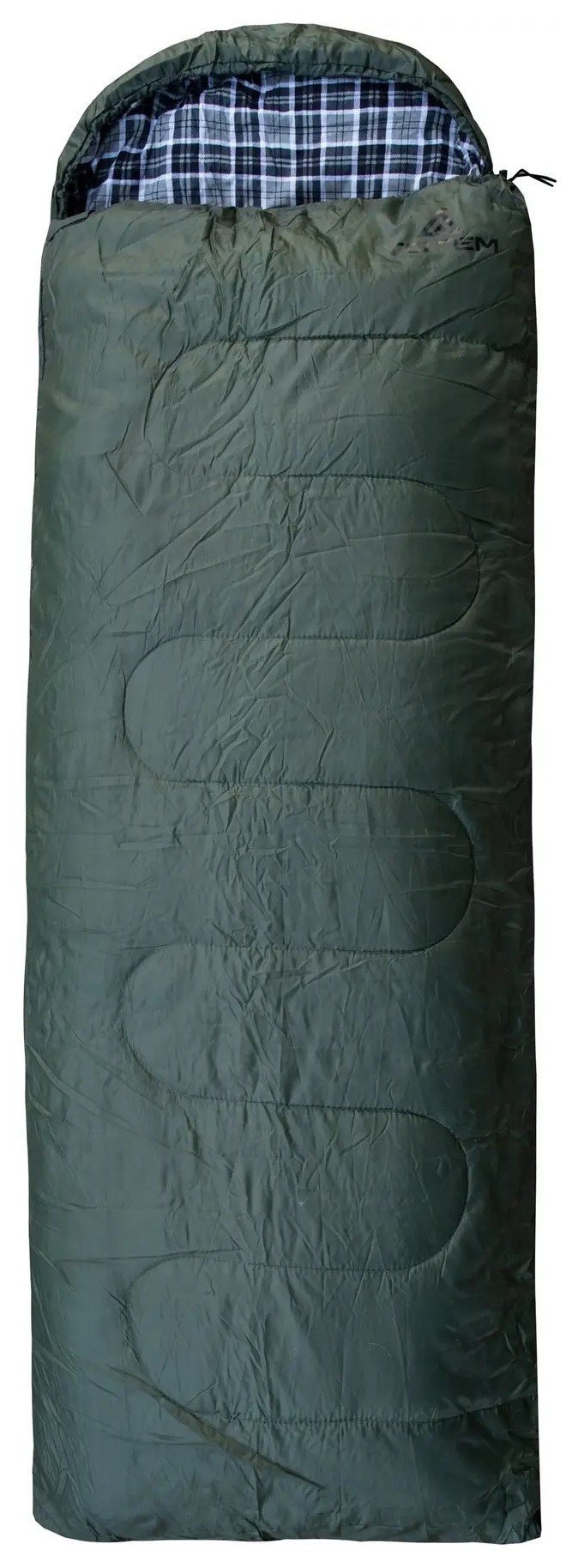 Спальный мешок Totem Ember Plus ковдра с капюшом правый olive 190/75 UTTS-014, 