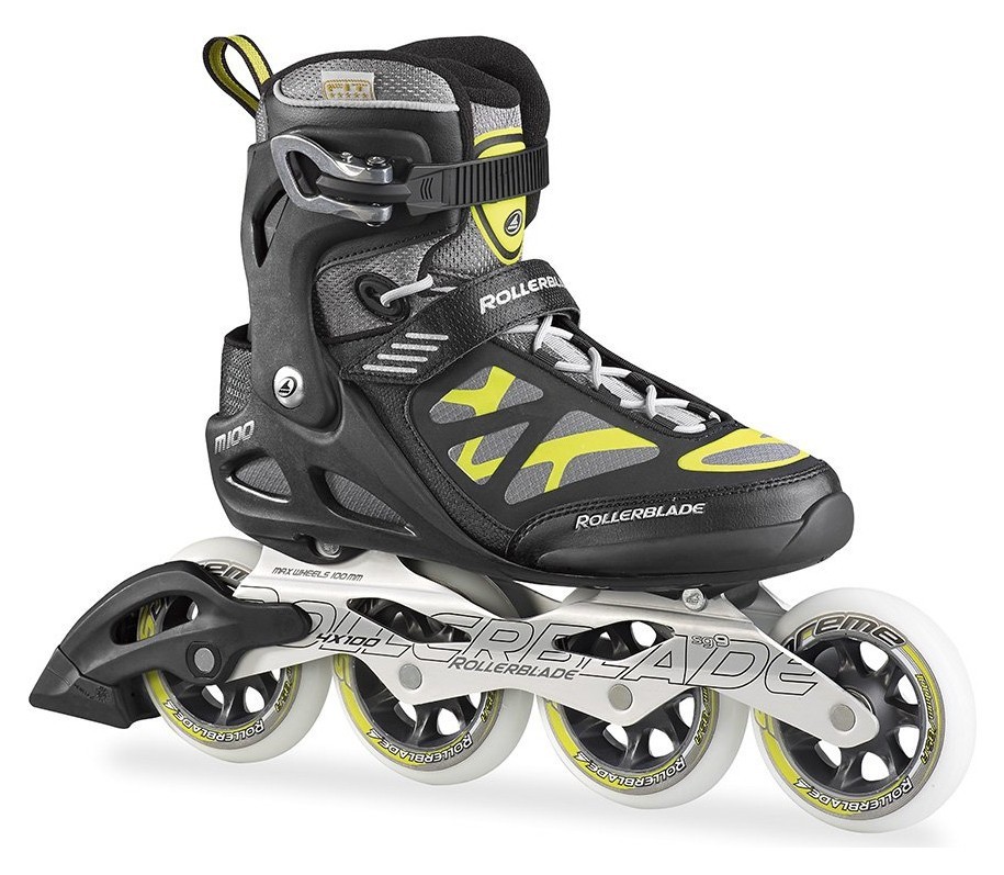 Роликові коньки для дорослих Rollerblade MACROBLADE 100 M 40.5 (8US) 260мм Black/yellow (07501000 800), RCH_11054