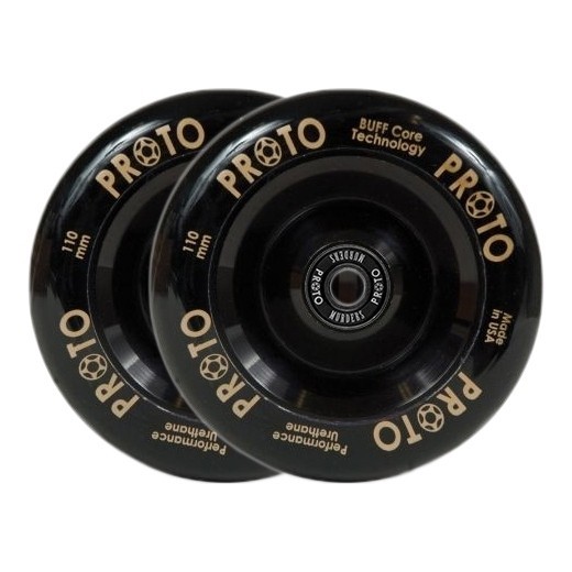 Колеса для трюкового самоката Proto Full Core Slider Pro Scooter Wheels 2-Pack 110mm - Black, FRD.046868