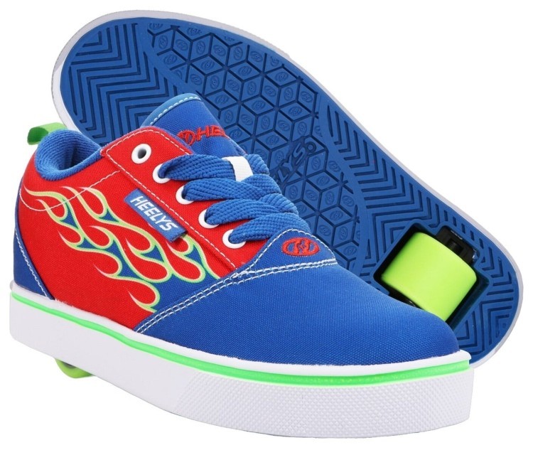 Роликовые кроссовки Heelys Pro 20 Red Blue Neon Green HE100999, 7127752