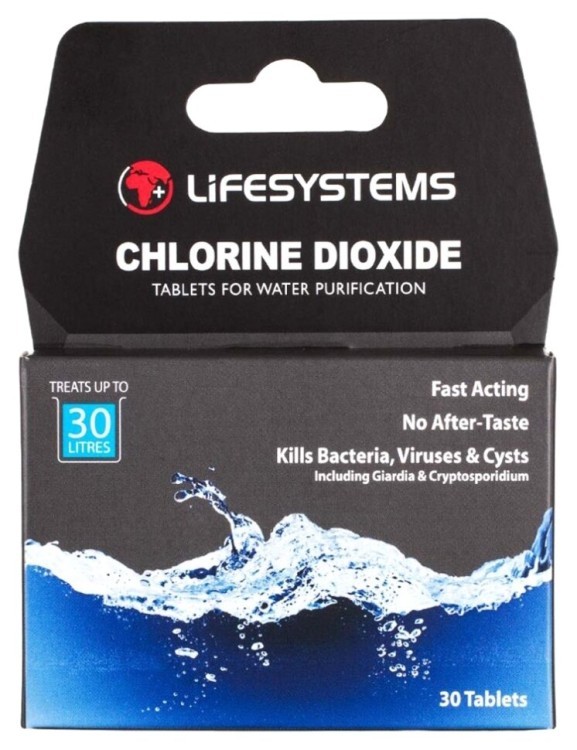 Таблетки для дезинфекции воды Lifesystems Chlorine Dioxide, 44020