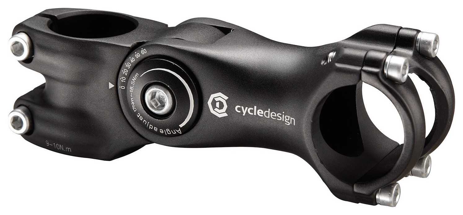 Винос руля для велосипеда Cycledesign 1 1/8″ 0-60° 105мм Black (CDHS0003), RCH_19749