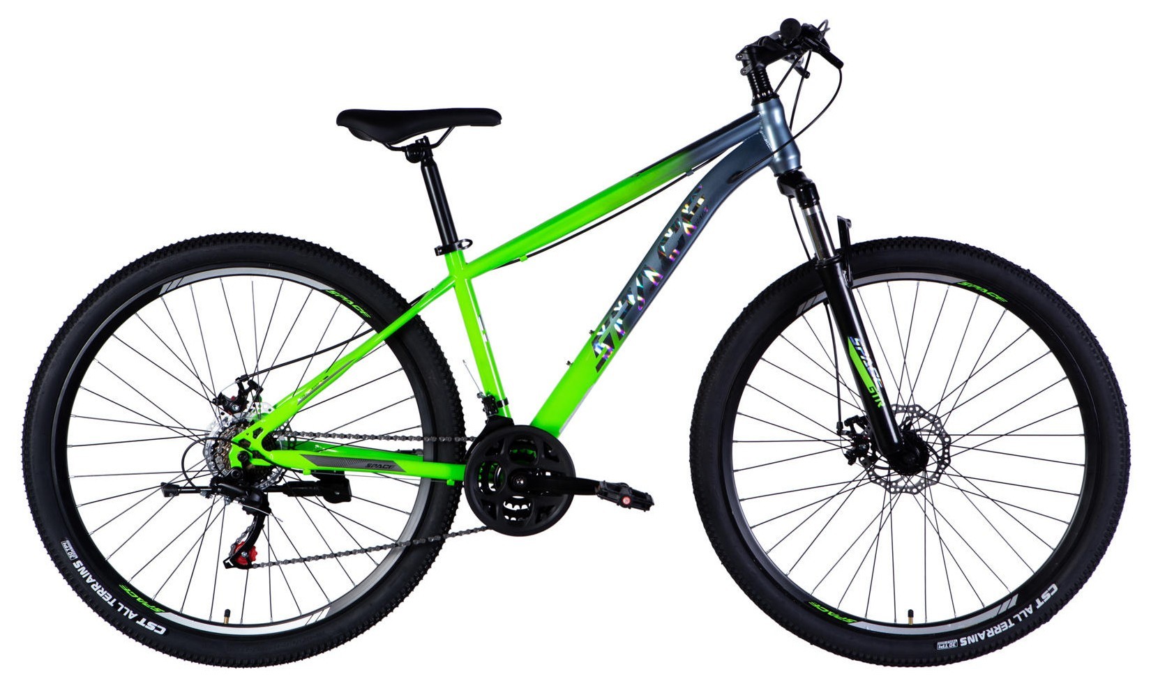 Велосипед ST 29" SPACE MARS DD FR рама-16" зелено-сріблястий 2026, OPS-SP-29-152