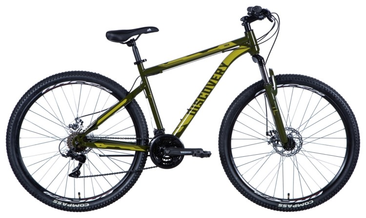 Велосипед ST 29" Discovery TREK AM DD рама- " 2024 (темно-зеленый), OPS-DIS-29-167