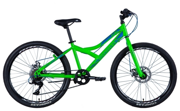 Велосипед ST 24" Discovery FLINT DD 2024 (зеленый), OPS-DIS-24-345