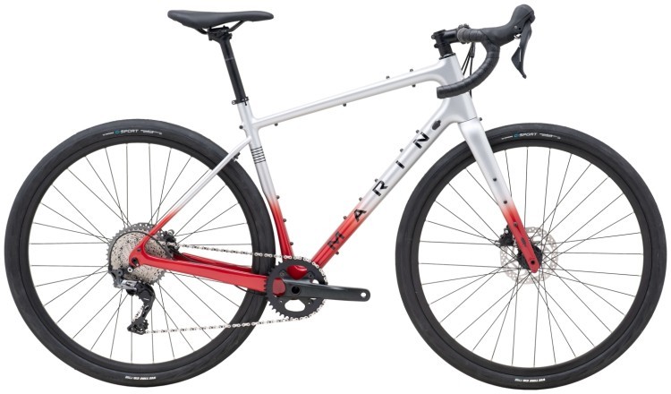 Велосипед 28" Marin Headlands 1 рама - 56см 2024 Gloss Chrome/Chrome Red/Black, SKE-33-16