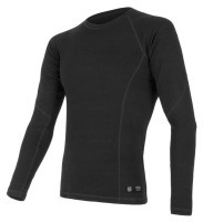 Термофутболка мужская Sensor Merino DF LS black 15100021, SM11M-black