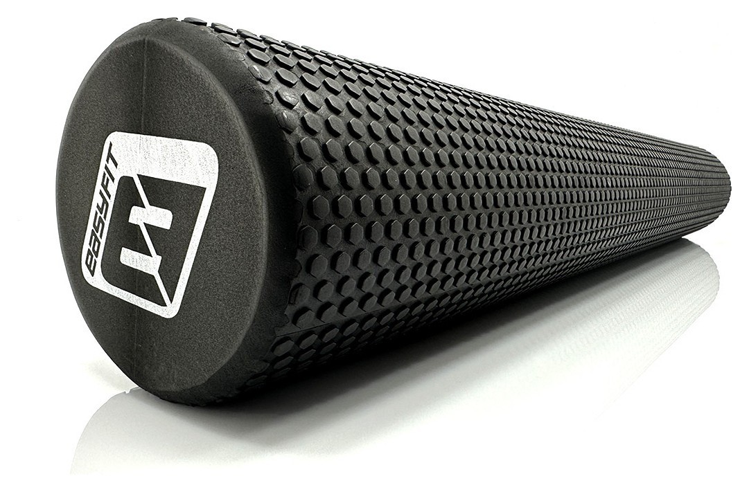 Массажный ролик EasyFit Foam Roller 90 см Черный, EFIT_EF-2034-BK