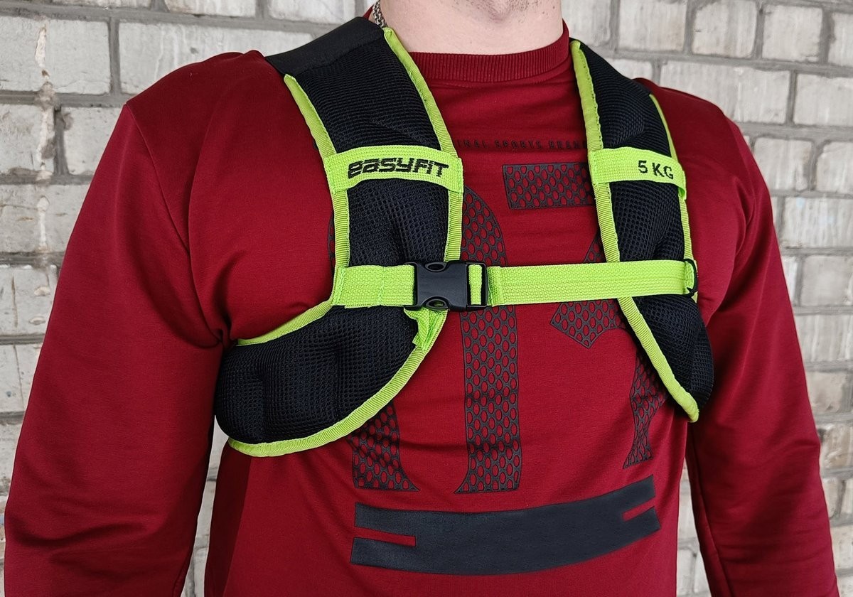 Жилет-утяжелитель EasyFit JetPack 5 кг с металлическими шариками, EFIT_EF-JP-0005