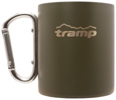 Термокружка TRAMP з карабіном 350мл UTRC-122 olive