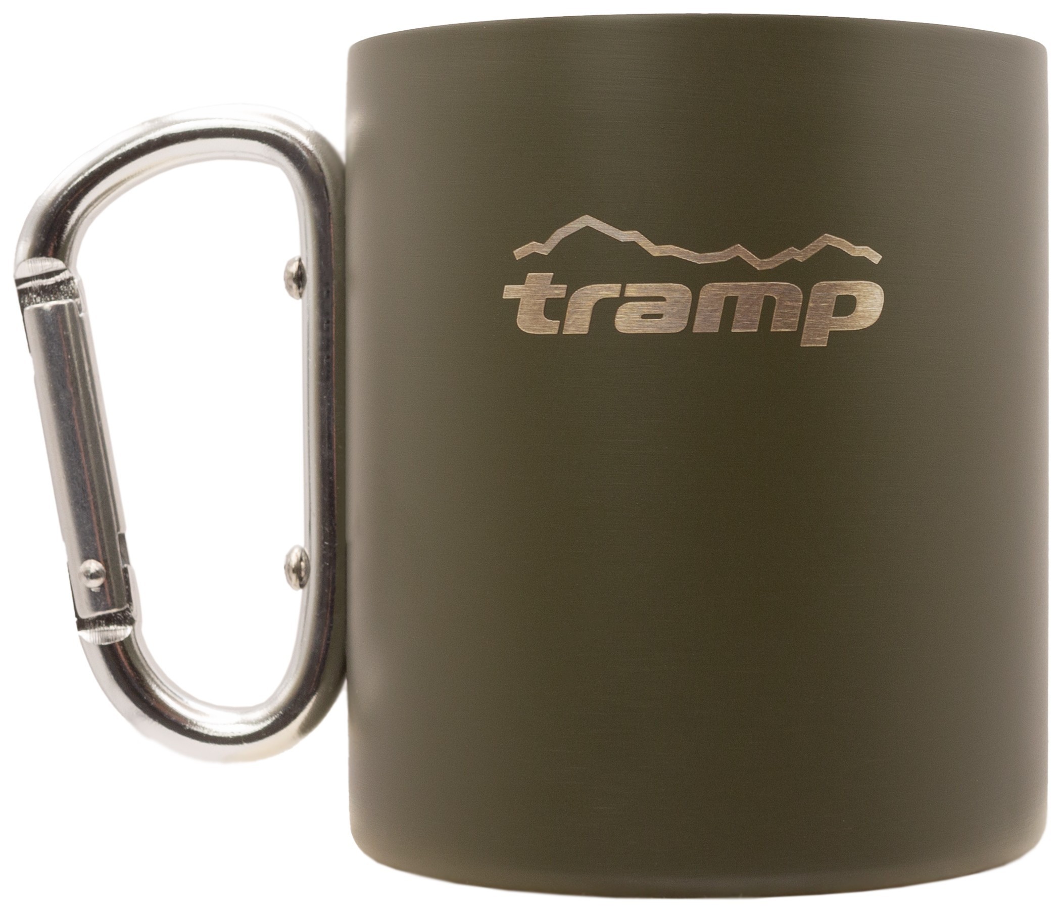 Термокружка TRAMP з карабіном 350мл UTRC-122 olive, UTRC-122-olive
