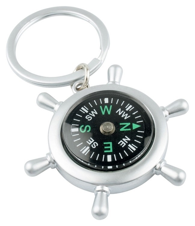 Munkees 3156 брелок-компас Rudder Compass steel, 3156-ST