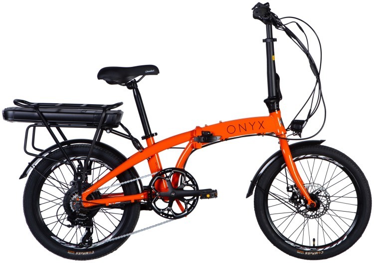 Велосипед з електроприводом 20" AL Dorozhnik eONYX DD FR рама-11" 48B 12.5А*г 500Вт помаранчевий YS 7421 2025, ELB-D-20-059