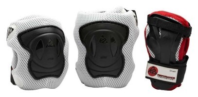 Захисний комплект для роликових коньків K2 PERFORMANCE M PAD SET L Black/white (3041502)