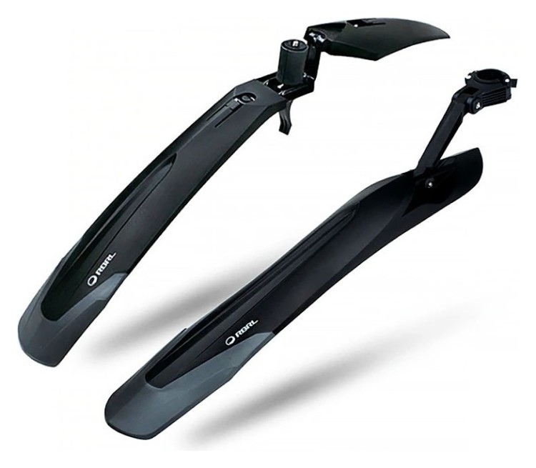 Крыло 24-29" RBRL RL-910F/R быстросъемное (крепл. на корону вилки и подседел.) черн., MUD-416