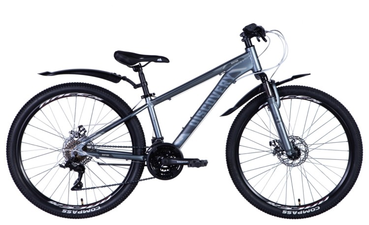 Велосипед 26" Discovery BASTION AM DD 2024 (серо-черный (м)), OPS-DIS-26-578