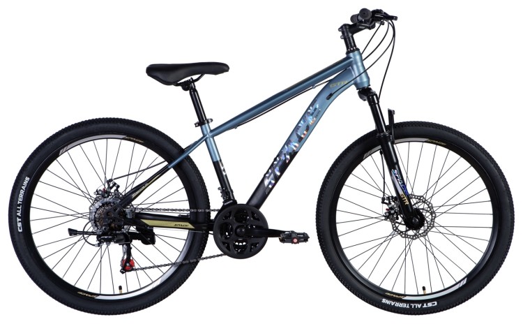 Велосипед 26'' SPACE-036 DD 2024 (серо-черный), OPS-SP-26-007